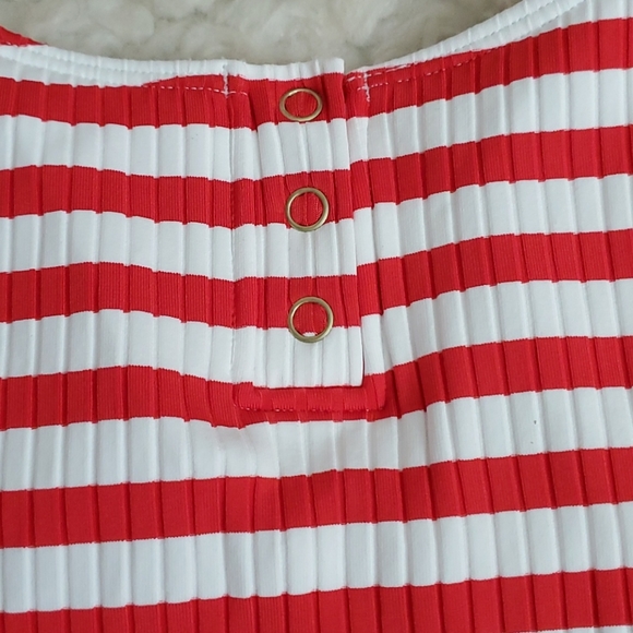 Roxy One Piece Ribbed Stripped Swimsuit - Picture 8 of 13